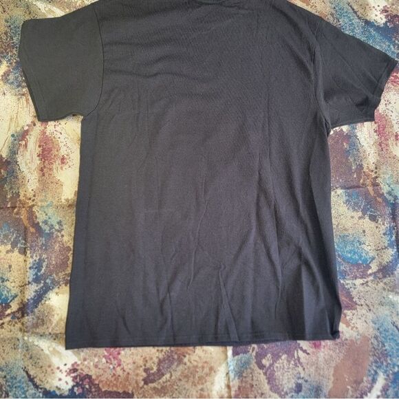 ODM Men T-Shirt Larg Black Cat Trio Hug Life Thug Gangster Graphic Crew Neck NWT - Picture 12 of 15